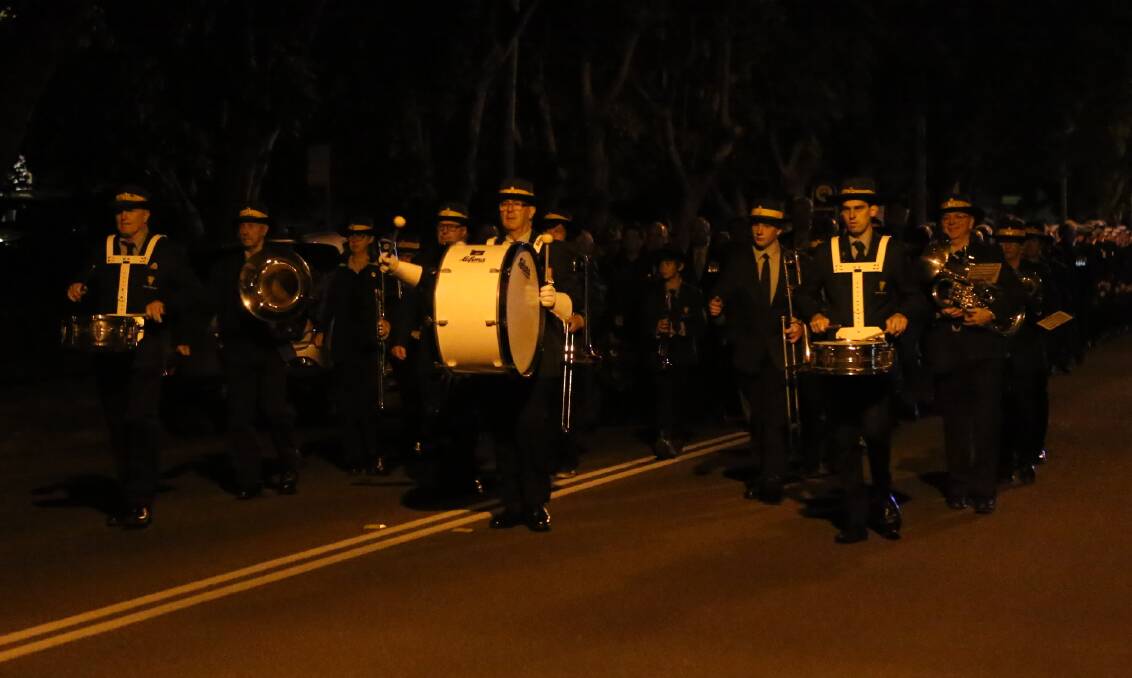 The Nowra Town Band will again march and take part in the annual Greenwell Point Anzac Day dawn service.