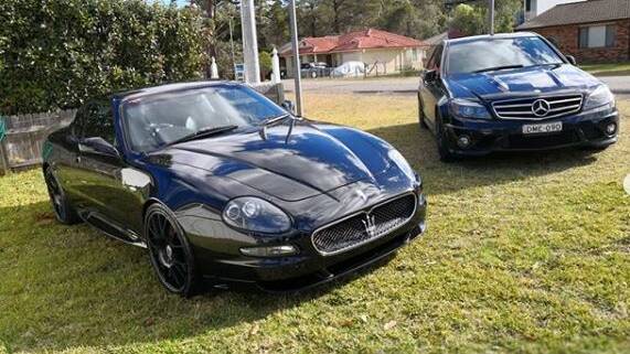 TOYS: Cody Ward’s Facebook and Instagram accounts proudly showed off some of his “toys” including a Mercedes-Benz and a black Maserati, a 2006 Gransport 4.2L v8, which he raced.
