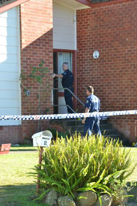 CRIME SCENE: Crime scene officers process the North Nowra home in 2017 after a man was allegedly stabbed.