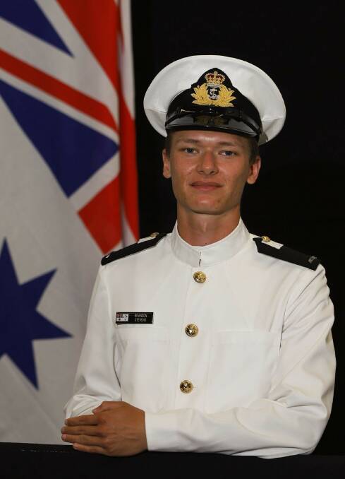 HMAS Albatross' Midshipman Brandon Stevens.