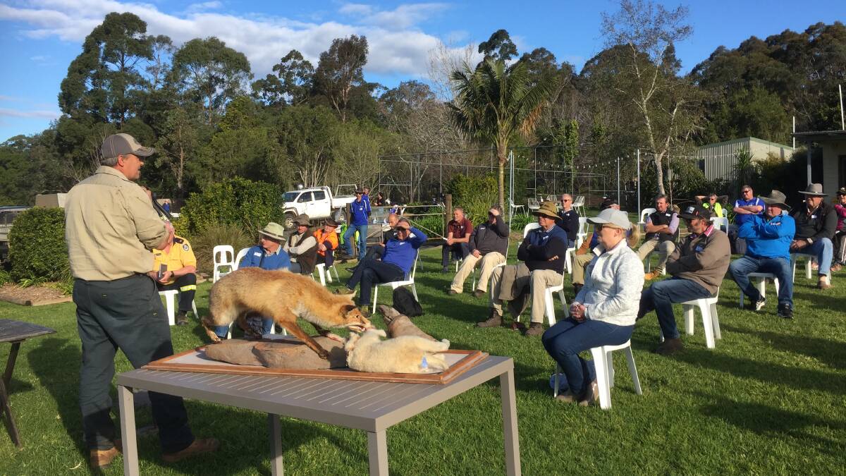 SHARING IDEAS: The Shoalhaven Fox Control Program recently held a field day at Cambewarra Estate. Another field day will be held at Wandandian on September 12.