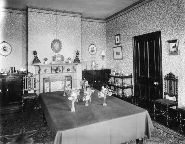 INSIDE: Interior of Dr Kings house - dining room. Image: Shoalhaven Historical Society
