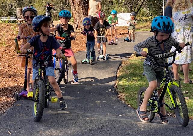 OPEN: If the smiles on the kids faces are anything to go by the Kangaroo Valley Pump Track is a huge success.