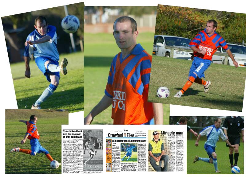 The many faces of Corey "Chook" Bain in action for his beloved Sussex Inlet Seahawks and Culburra Cougars football teams and how the South Coast Register has been part of his courageous journey.