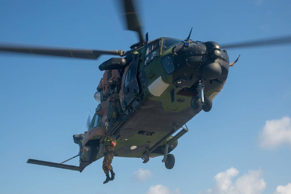 The ADF's MRH-90 Taipan Multi Role Helicopter's remain grounded. Photo Defence