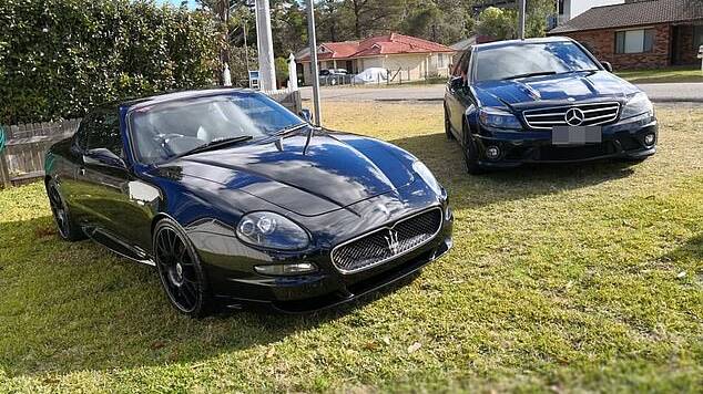Callala man Cody Ward boasted of a lavish lifetsyle on social media, showing off his Maserati and Mercedes.