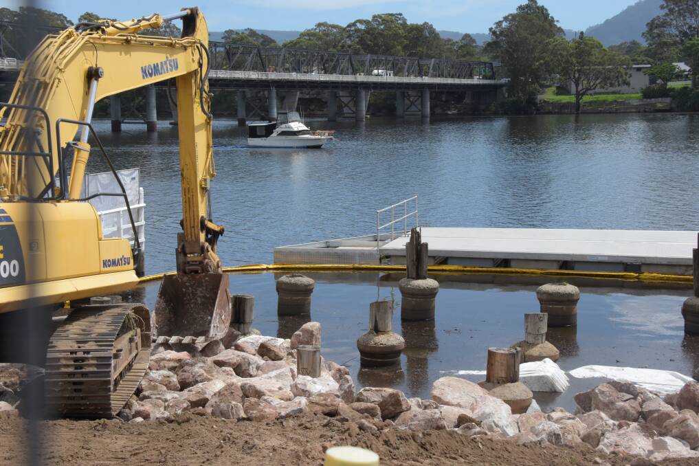 Local firm Jirgens Civil has started work on the Nowra Sails project on the former Nowra Sailing Club site.