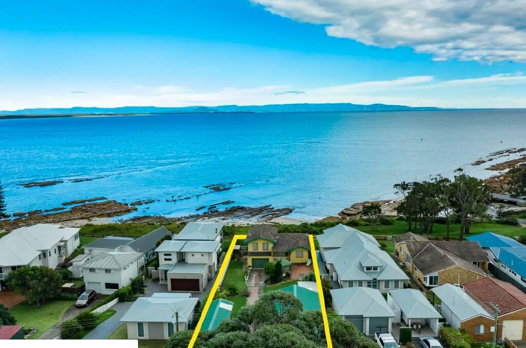 NEW RECORD: Above and below - The headline act was 39 Beecroft Parade, Currarong - the absolute beachfront property with views across the rock pools and direct access to the beach, sold for $4,150,000.