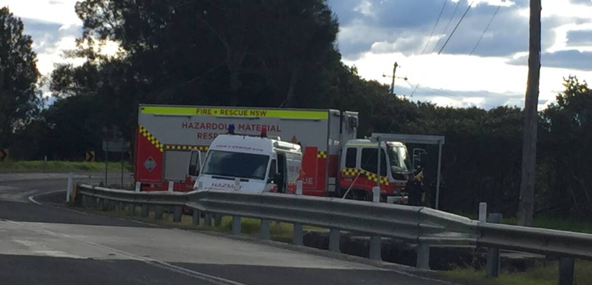 NSW Fire and Rescue Hazmat Unit from Shellharbour attended the crash site.
