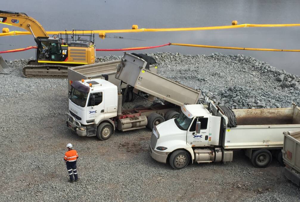 CHANGES: Every day there are changes to the worksite of the new $342 Million Nowra bridge.