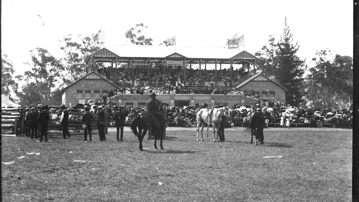 BIG CROWD: The official opening of the Nowra Showground grandstand at the 1905 Nowra Show attracted a big crowd. Photo: Shoalhaven Historical Society