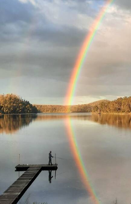 PIC OF THE DAY: A beautiful rainbow over Lake Conjola. Photo Moira Hammond. Email your photos to editor@southcoastregister.com.au
