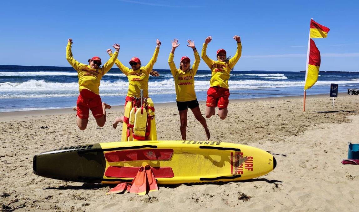 GOOD TIME: Shoalhaven Heads Surf Lifesaving members on patrol.