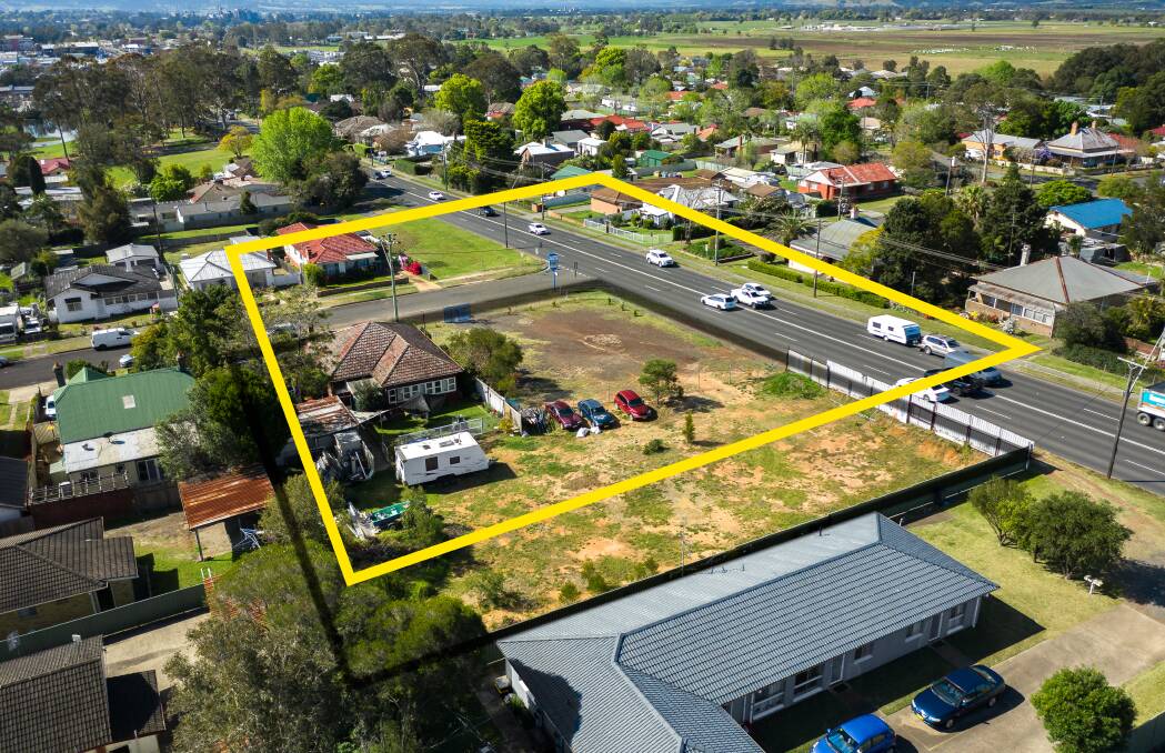 HUGE: The property is three parcels of land and includes a tenanted three bedroom house on 2,726 square metres. Image supplied