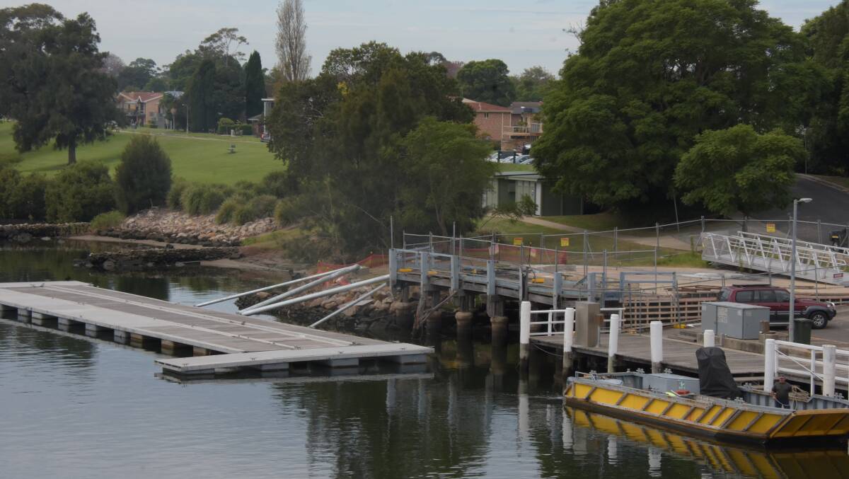 NEW LOOK: The floating pontoons in front of the former Nowra Sailing Club site on the southern banks of the river, were completed in May.