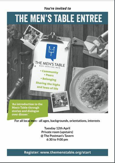 The Men's Table comes to Nowra on April 12