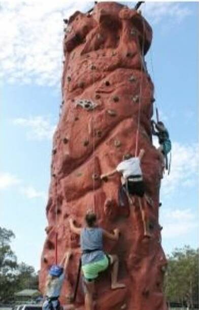 GREAT TIME: Rotary Nowra will again host the free breakfast and family entertainment at the Nowra Showground to mark Australia Day. One of the many attractions on the day will be rock climbing.
