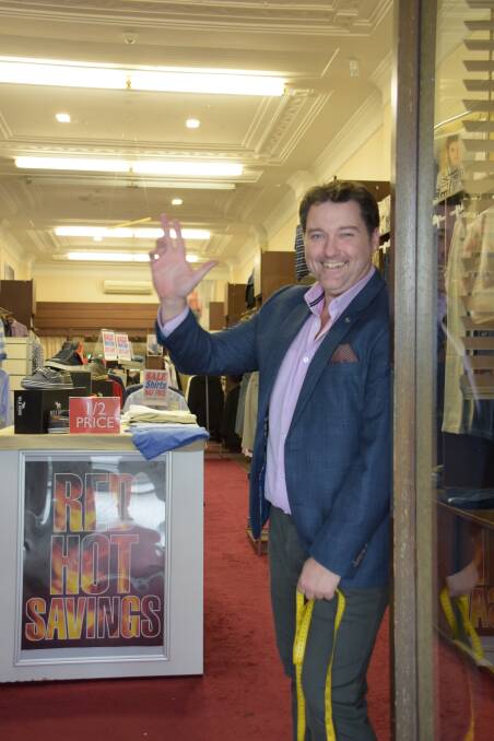 Stanley Johns Menswear owner David Harrison is set to farewell Junction Street, Nowra after 26 years.
