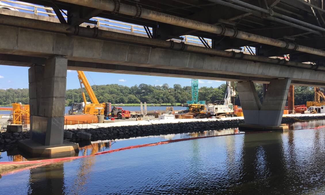 CHANGES: Work on the new Nowra bridge continues and there will be some traffic changes to the Princes Highway and some surrounding streets in coming weeks.
