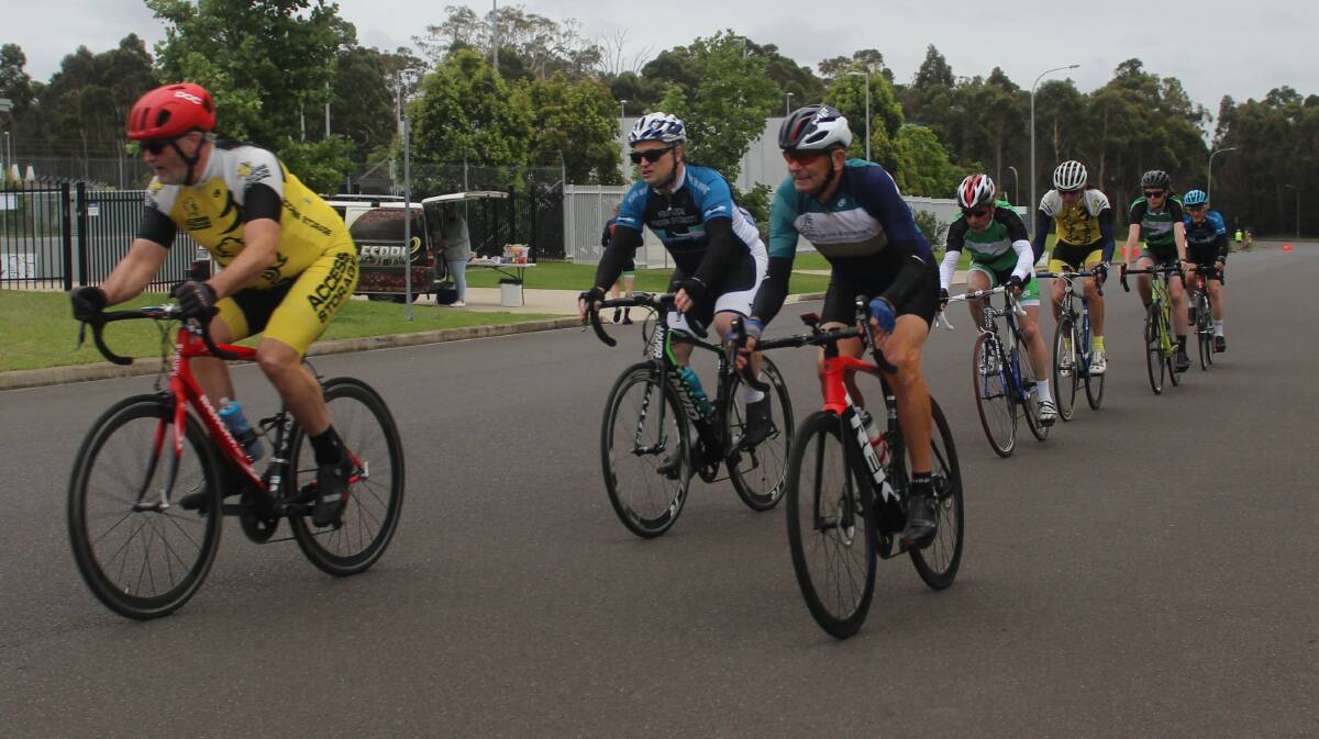 SOLID WIN: Matt Grootenboer leads the D grade race. Race winner, Ethan Astley sits safely two from the back. Image: Supplied