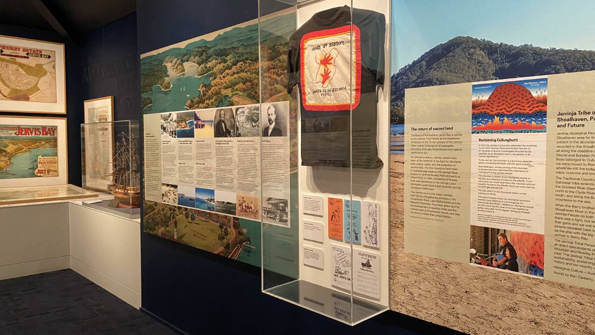 ON SHOW: Part of the Munggura-Nggul exhibition at the Jervis Bay Maritime Museum. Image Supplied
