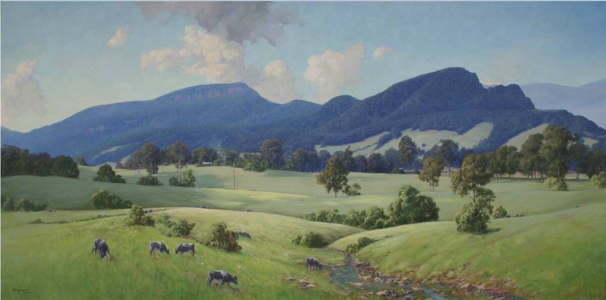 Some of renowned Shoalhaven painter John Downton’s works which will be part of his “Spirit of Place - Searching For The Story” exhibition in Melbourne.
