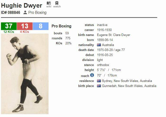 Legendary Australian boxing champion trained at Pyree Hall