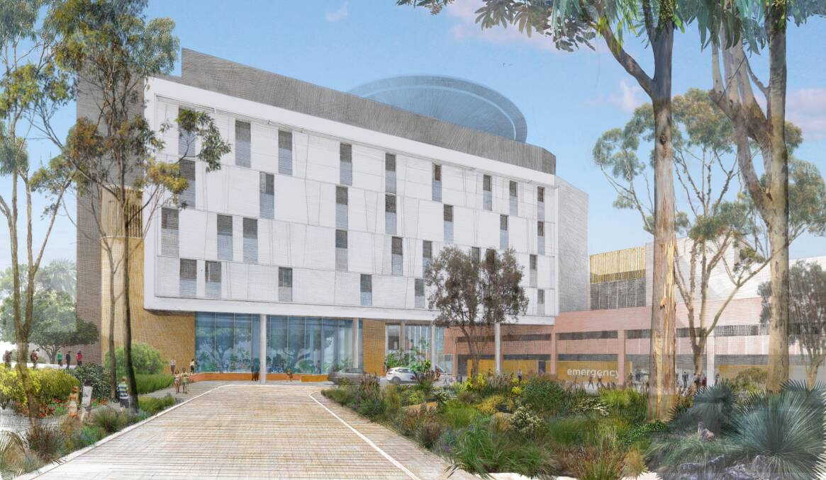 PLANS: An artists impression of the new Shoalhaven Hospital redevelopment. Image: NSW Health