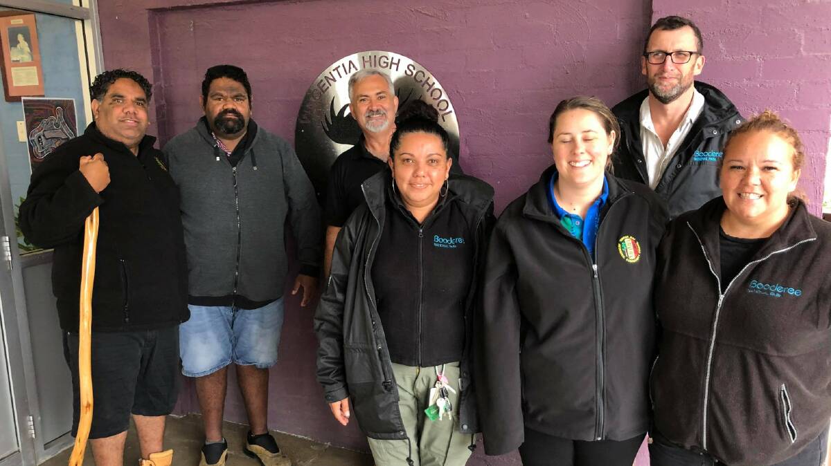 GUESTS: Among the guests for the official opening of the Uncle Phillip McLeod Garden in memory of indigenous returned service personnel were Wreck Bay Aboriginal Community members and staff from Booderee National Park.