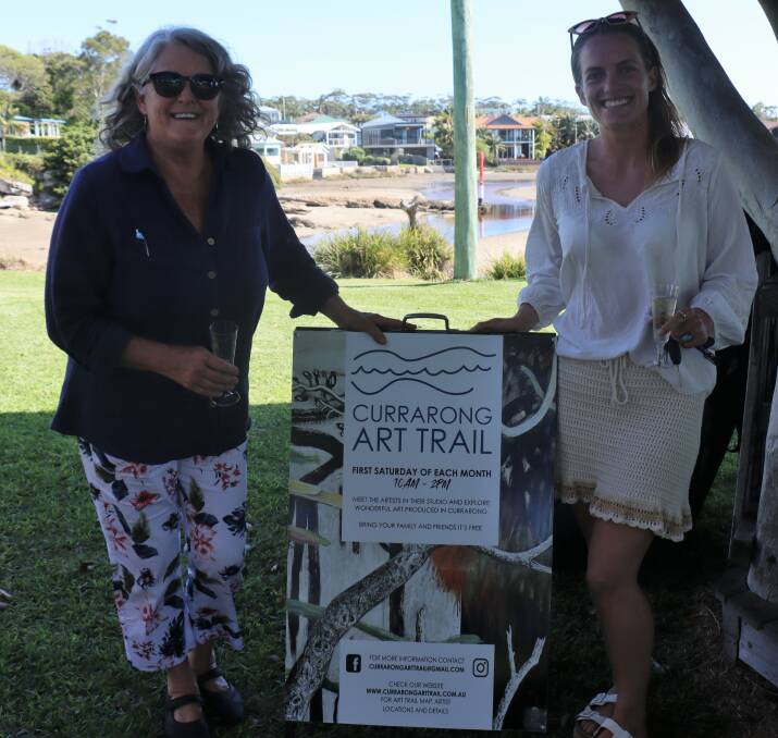 BIG EVENT: Artist and sponsor Janine Gibson, from Currarong Real Estate (left) and Samantha White from Currarong Surf School are looking forward to the Currarong Art Trail which will be officially launched on November 6.