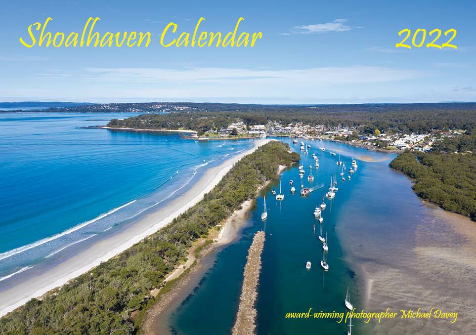 STUNNER: The cover of Michael Davey's 2022 Shoalhaven calendar, featuring Currambene Creek at Huskisson.