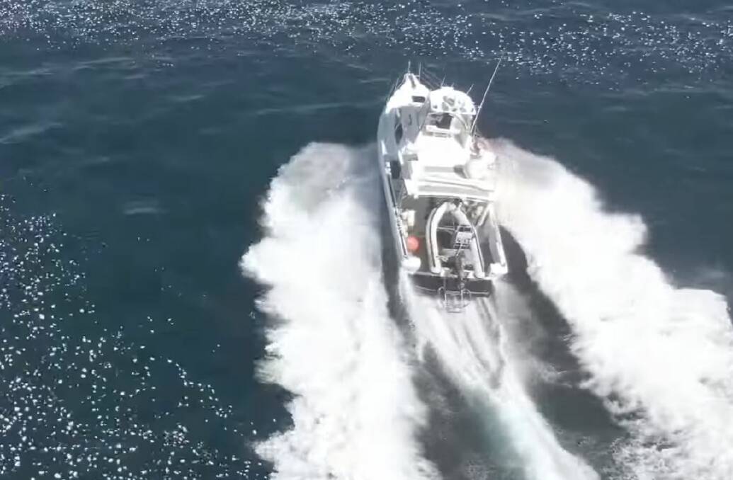 OPERATION: The 'Sydney Swan', NSW DPI Fisheries' offshore patrol vessel undertaking operations in the Jervis Bay Marine Park operation. 