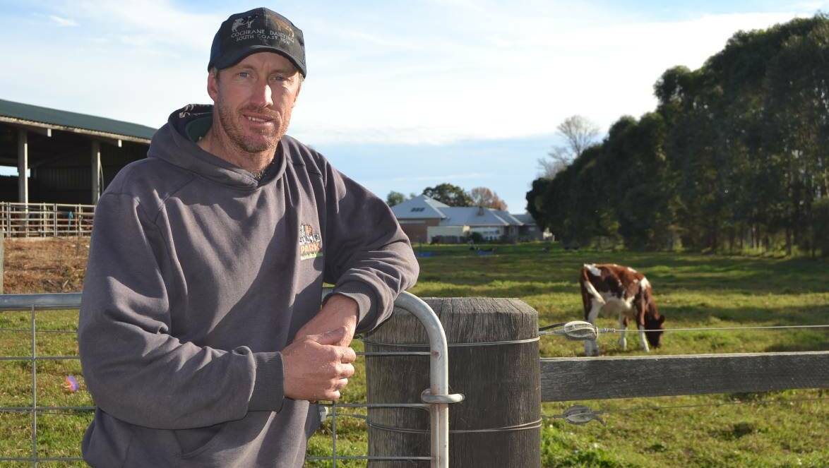GOOD MOVE: Terara dairy farmer Tim Cochrane has welcomed Woolworths' move to stop selling $1 milk. Photo: Hayley Warden 