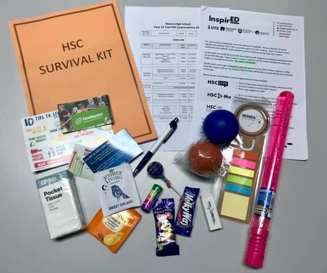 Take a look inside Nowra High's HSC Survival Kit.