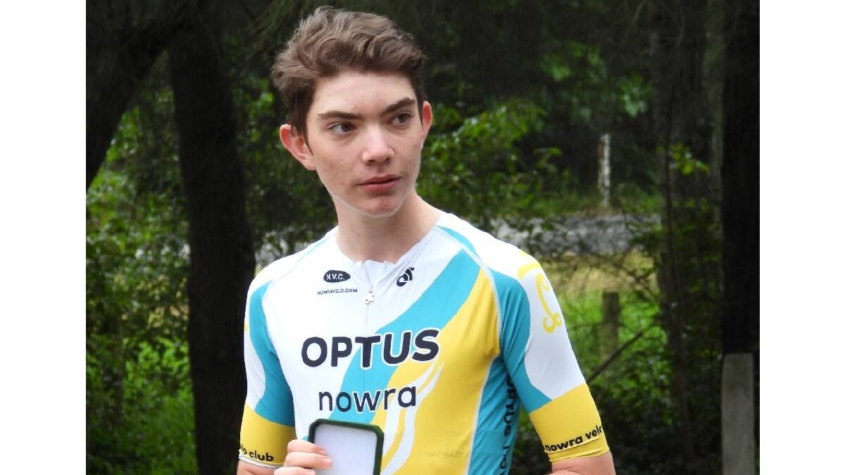 CHAMPION: Nowra Velo Club's champion and time trial winner, Curtis Trkulja. Image: Supplied 