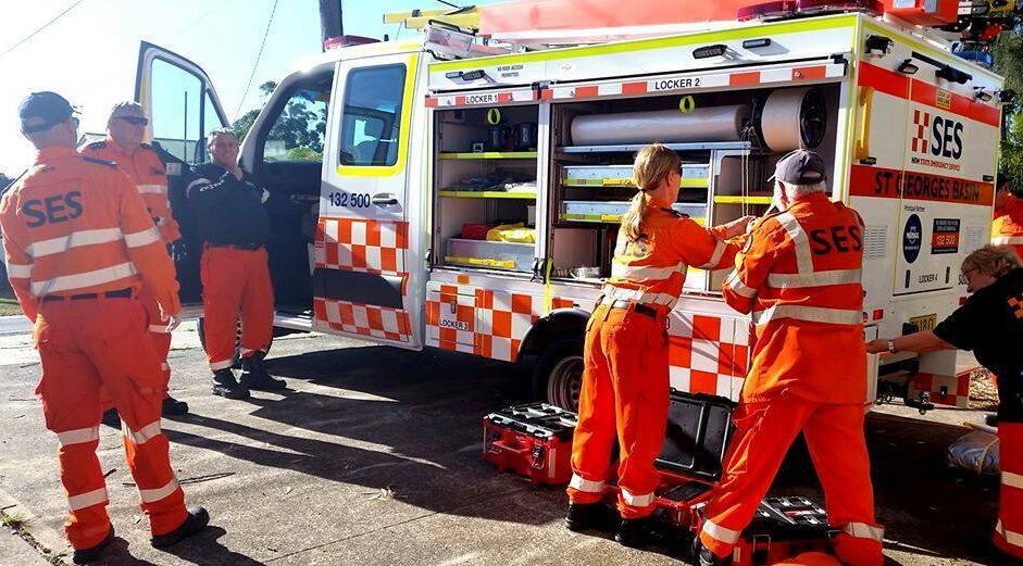 NEW TOOL: St Georges Basin State Emergency Service members getting acquainted with the new Light Storm Vehicle, SGB31s multiple facets, undertaking training to gain competency.