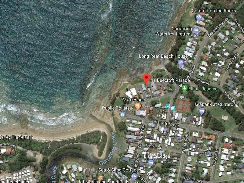 The beachfront home at 41 Beecroft Parade, Currarong has sold for $2.35 million. Google Maps