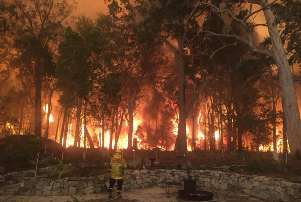 Members of Strike Team Zulu, made up of Fire and Rescue NSW personnel from the Southern Region at the northern NSW fires. Images: Facebook