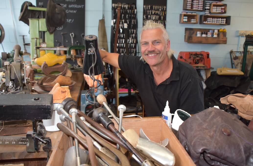 STITCH IN TIME: John's Shoe Repairs owner Jan van Arkel, after almost 40 years in the Nowra CBD is set to shut his doors.