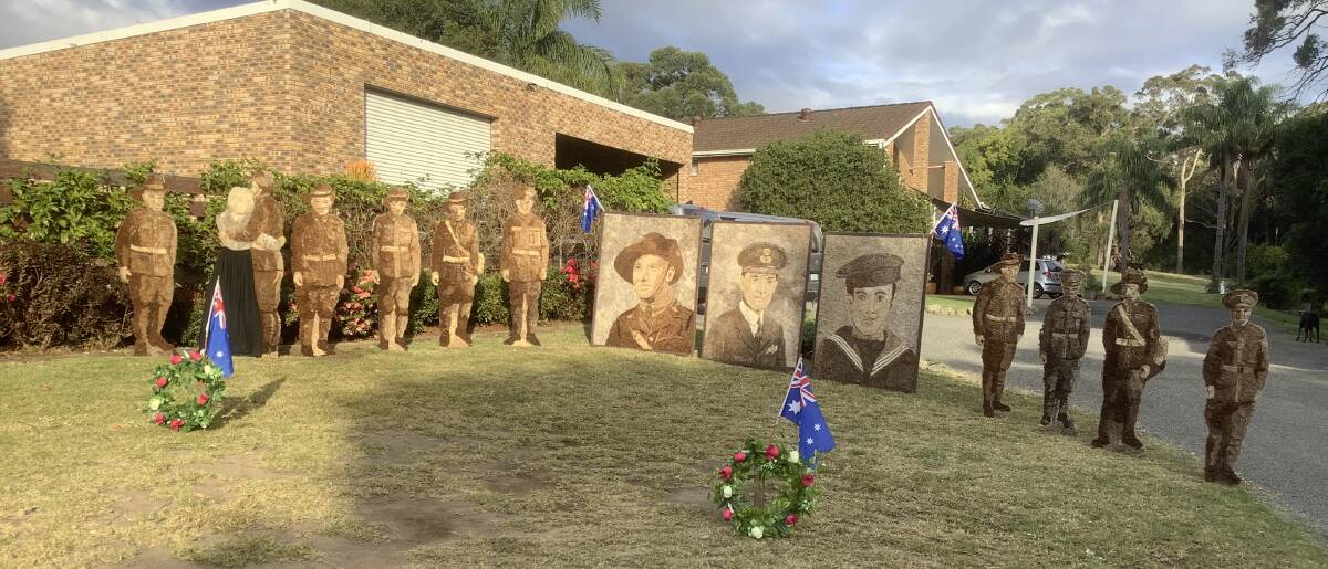 WHAT A SHOW: Bomaderry couple Joyce Tetley and Danny McGuire's Anzac display from a previous winning Southern Districts Sydney Royal Easter Show exhibit certainly turned heads on Anzac Day.