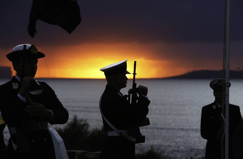WOW: HMAS Creswell and Jervis Bay was at its brilliant best for the 2022 Anzac Day ceremony. Photos: Colin Whelan