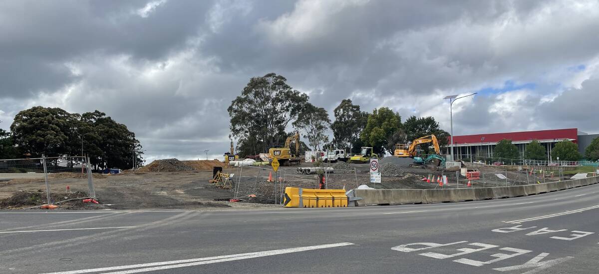 MASSIVE WORKS: Wok continues in and around the new $342 million Nowra bridge site.