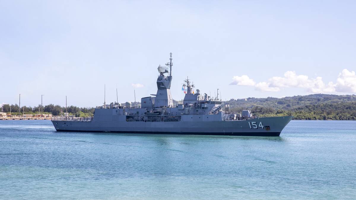 HMAS Parramatta. Photo: Tara Byrne