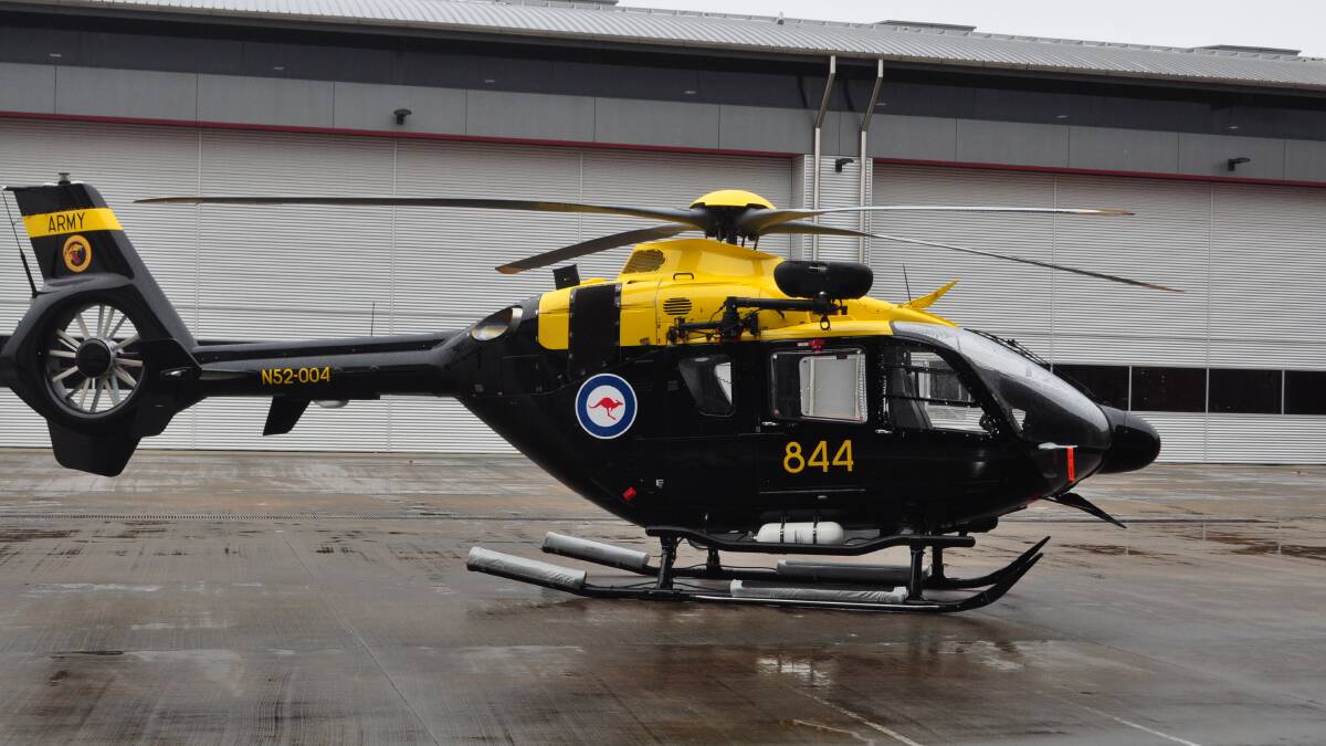 The new Airbus EC135 helicopter students have trained on.