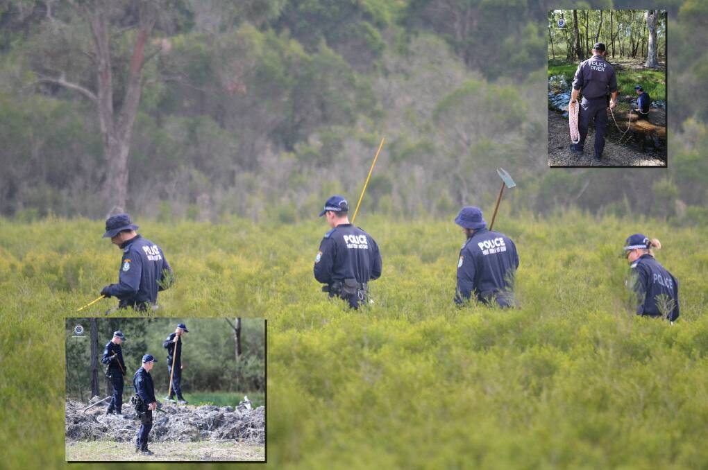Police combed bushland east of the Princes Highway at South Nowra for two days in late April looking for any evidence in relation to the disappearance of Sydney woman Samah Baker. Photos: Damian McGill, NSW Police
