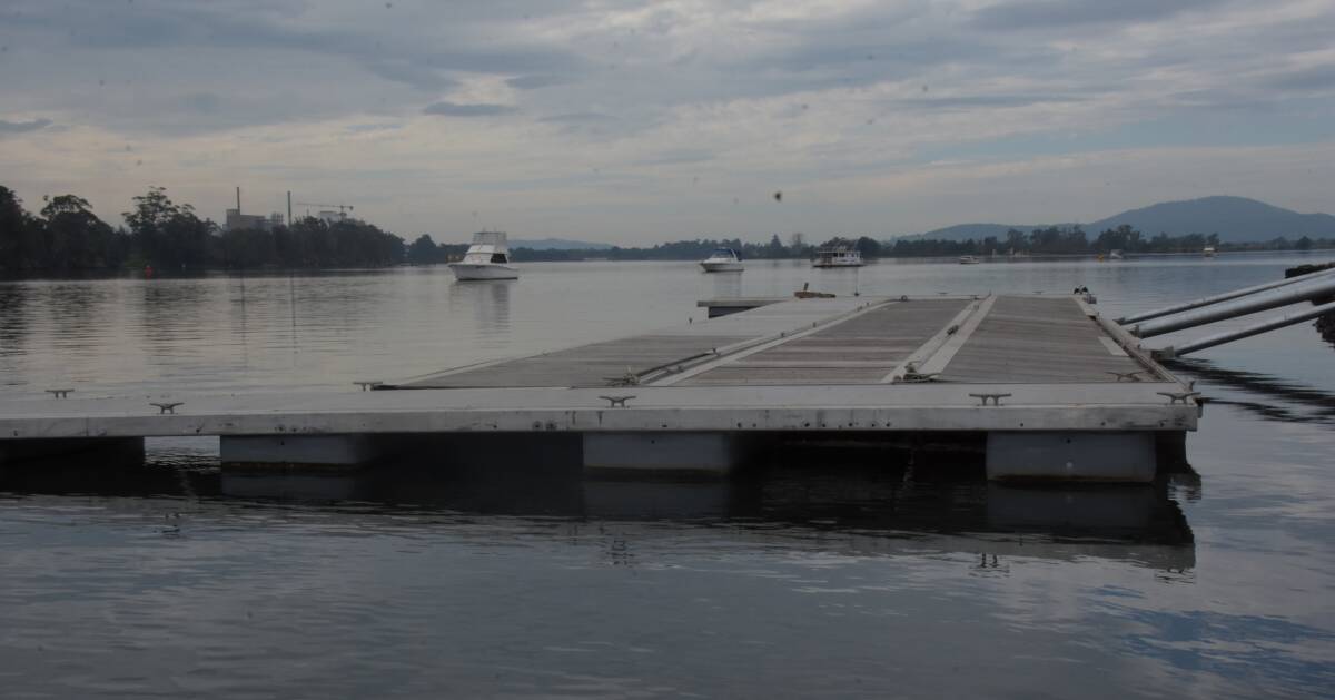 NEW LOOK: The floating pontoons in front of the former Nowra Sailing Club site on the southern banks of the Shoalhaven River.