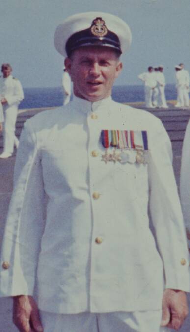  Rusty Marquis on the flight deck of HMAS Melbourne.
