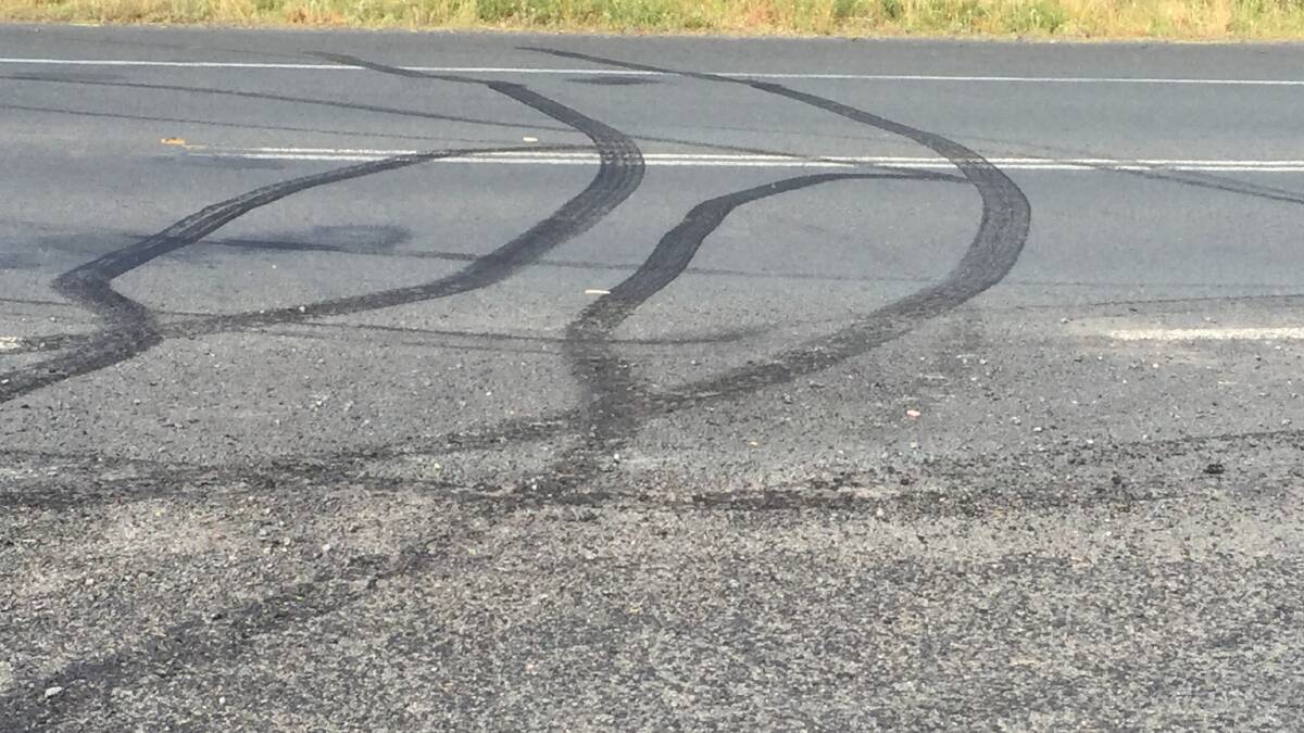 ROAD ART: More examples of burnouts on Shoalhaven roads.
