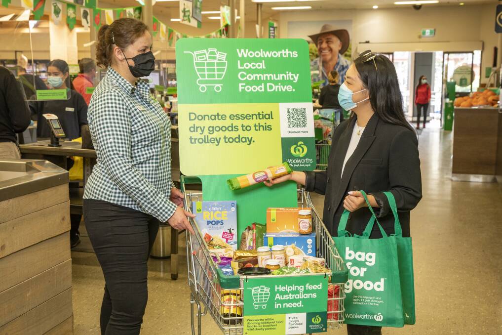 DONATE: You can donate non-perishable food items into the specially marked Local Community Food Drive trolleys in-store at Shoalhaven Woolworths stores.