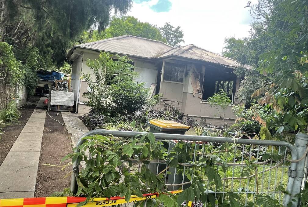 FIRE SCENE: Investigations are underway after a house in Scenic Drive, Nowra overlooking the Shoalhaven River was destroyed by fire.